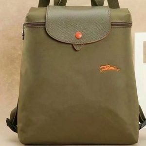 Longchamp Le Pliage Club Backpack with Horse Embro
